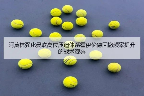 阿莫林强化曼联高位压迫体系霍伊伦德回撤频率提升的战术观察